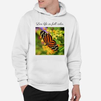 Butterfly And Flowers Hoodie - Thegiftio