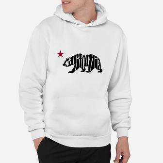 California Letters State Bear Cali Love Surfer Skater Style Hoodie | Crazezy UK
