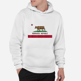 California Style Nebraska State Flag Hoodie | Crazezy