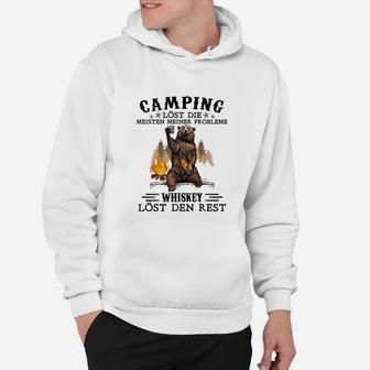 Camping und Whiskey Lustiges Hoodie für Outdoor-Fans - Seseable