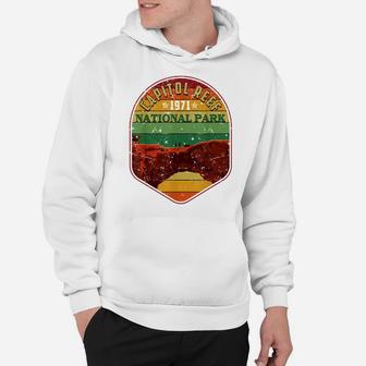 Capitol Reef National Park Camping Lover Vintage Hoodie | Crazezy CA