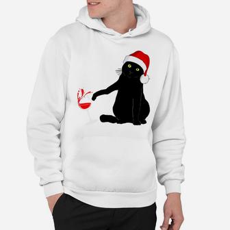 Cat Themed Christmas Sweater For Men Women Wine Lovers Sweatshirt Hoodie | Crazezy