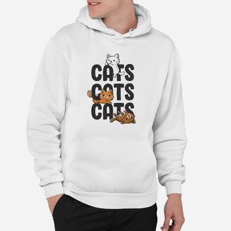 Cats Cats Cats Funny Pet Kitty Lover Hoodie - Thegiftio