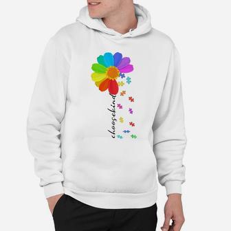 Choose Kind Autism Awareness Daisy Flower Costume Puzzle Hoodie | Crazezy UK
