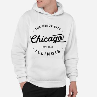 Classic Vintage Retro Chicago Illinois Windy City Sweatshirt Hoodie | Crazezy