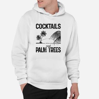 Cocktails And Palm Cute Summer Vacation Hoodie | Crazezy DE