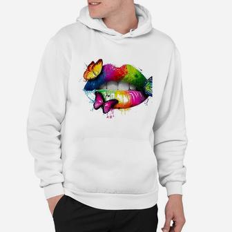 Colorful Lips Hoodie | Crazezy CA