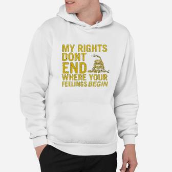 Company Rights Dont End Where Feelings Begin 2Nd Amendment Hoodie | Crazezy UK