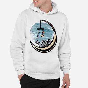 Cute Baby Astronaut With Planets Outer Space Moon Theme Sweatshirt Hoodie | Crazezy UK