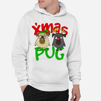 Cute Christmas Pugs Owner Pug Lover Xmas Dog Dad Dog Mom Hoodie | Crazezy DE