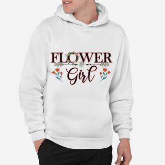 Cute Flower Girl, Flower Ring Wreath Design Gifts Women Kids Hoodie | Crazezy