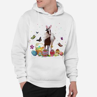 Cute Horse Bunny Egg Hunting Colorful Egg Happy Easter Day Hoodie | Crazezy CA