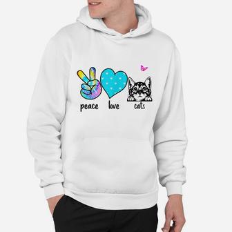 Cute Kitten Loving Shirt For Cat Lovers Cool Tie Dye Tshirt Hoodie | Crazezy CA
