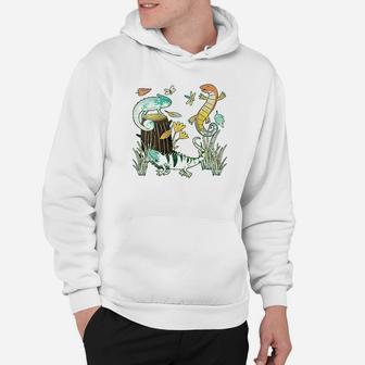 Cute Lizards Hanging Out Hoodie | Crazezy AU