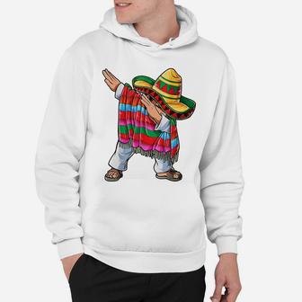 Dabbing Mexican Poncho Cinco De Mayo Men Sombrero Funny Dab Hoodie | Crazezy