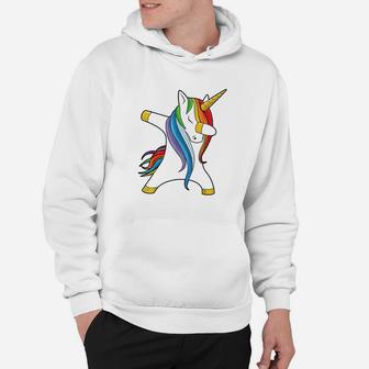 Dabbing Unicorn Rainbow Unicorns Hoodie - Thegiftio UK
