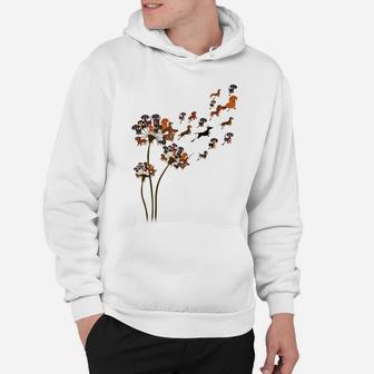 Dachshund Dog Dandelion Flower Funny Animal Lovers Men Women Hoodie | Crazezy AU