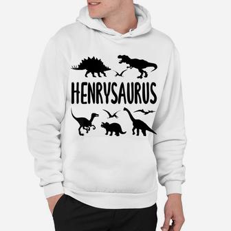 Dinosaur T Rex Henry Henrysaurus Boys Dino Name Hoodie | Crazezy