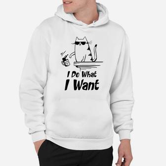 Do What I Want Black Cat Red Cup Funny Graphic Hoodie | Crazezy AU