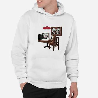 Dog Playing Online Hoodie | Crazezy
