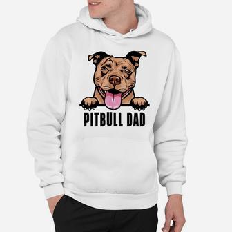 Dogs 365 Pitbull Dad Dog - Pitbull Dad Gift Hoodie | Crazezy