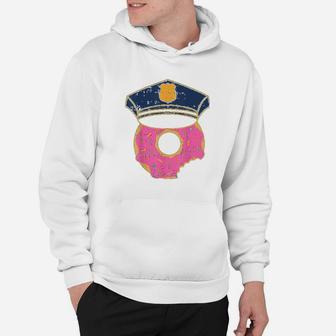 Donut Sprinkles Police Hat Cop Awesome Doughnut Food Gift Hoodie | Crazezy