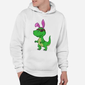 Easter Shirt T Rex Dinosaur Egg Hunting Easter Bunny Hoodie | Crazezy CA