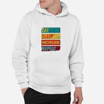 Eat Sleep Marching Band Repeat Music Hoodie | Crazezy