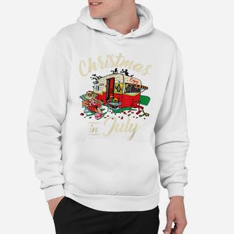Enjoy Christmas In July Hippie Rv Camping Gift Camping Lover Hoodie | Crazezy