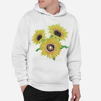 Florist Floral Yellow Flower Blossom Cute Sunflower Hoodie | Crazezy