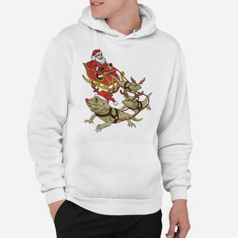 Funny Bearded Dragon Christmas Tee For Reptile Lover Hoodie | Crazezy