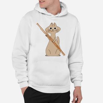 Funny Cat Playing Bassoon Play Orchestra Music Cat Lovers Hoodie | Crazezy AU
