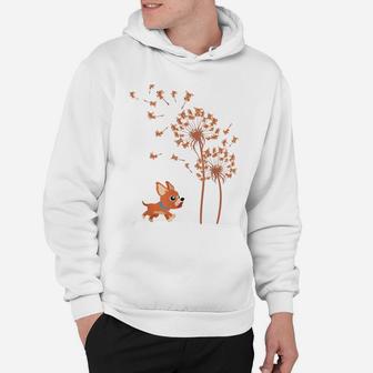 Funny Chihuahua Dandelion Flower Cute Dog Lover Mens Womens Hoodie | Crazezy