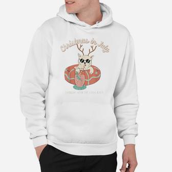 Funny Christmas In July, Cat Lovers Hoodie | Crazezy CA