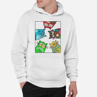 Funny Cute Cats, Cat Lovers Hoodie | Crazezy CA