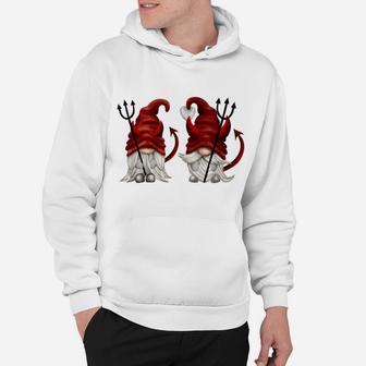Funny Gnomes With Devil Horns - Cute Gnomies - Fun Hoodie | Crazezy