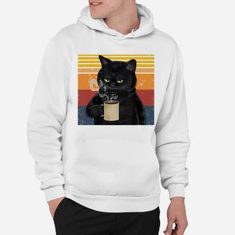 Funny I Like Coffee My Cat And Maybe 3 People Cat Lover Gift Hoodie | Crazezy UK
