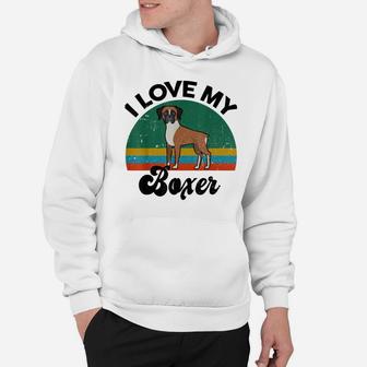 Funny I Love My Boxer For Dog Mom Dad Lover Hoodie | Crazezy