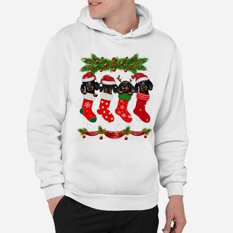 Funny Pug In Socks Christmas Dog Lovers Xmas Sweater Gifts Sweatshirt Hoodie | Crazezy DE