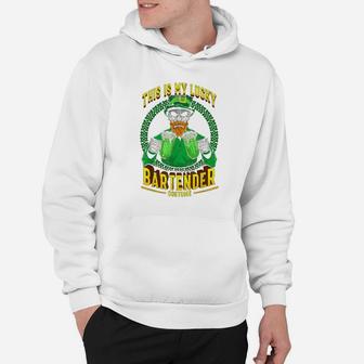 Funny This Is My Lucky Bartender Costume Hoodie - Thegiftio UK