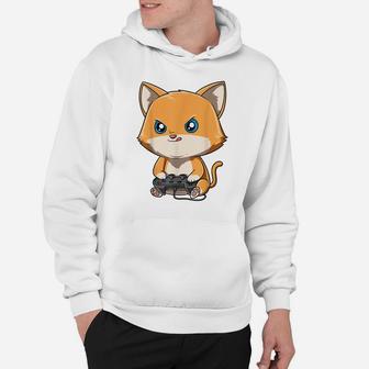 Gaming Cat Gamer Cat Playing Video Games Cat Lovers Hoodie | Crazezy CA