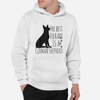 German Shepherds Are The Best Therapy Dog Lover Funny Gift Hoodie | Crazezy