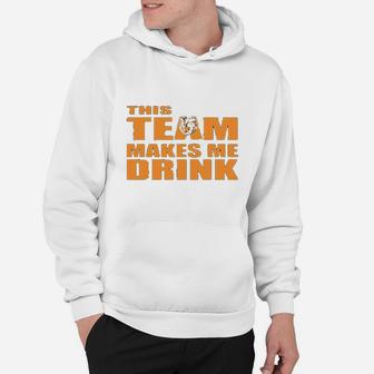 Gildan This Team Makes Me Drink Chicago Navy Hoodie | Crazezy