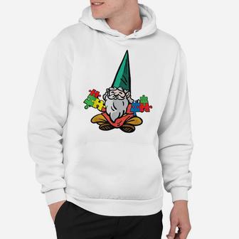 Gnome Autism Awareness Cute Baby Boys Girls Toddlers Kids Hoodie | Crazezy