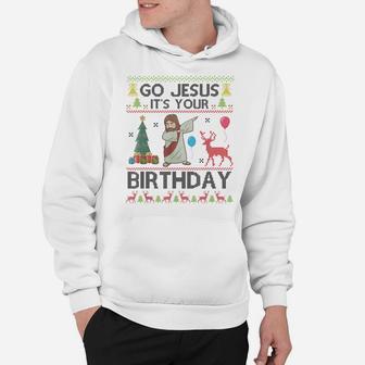 Go Jesus It's Your Birthday Funny Christian Christmas Christ Hoodie | Crazezy DE