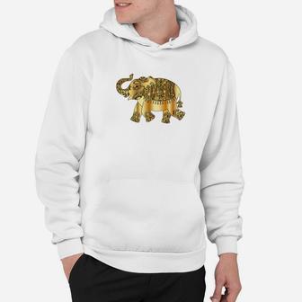 Golden Elephant Animal Print For Women Kids Clothing Hoodie - Thegiftio UK