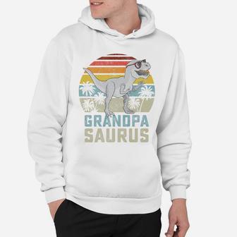 Grandpasaurus T Rex Dinosaur Grandpa Saurus Family Matching Hoodie | Crazezy CA