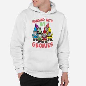 Hanging With My Gnomies Shirt | Gnome Christmas Lovers Gift Hoodie | Crazezy