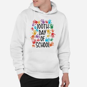 Happy 100Th Day Of School Shirt | Preschool Teachers Gift Hoodie | Crazezy
