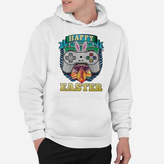 Happy Easter Bunny Boy Gamer Girl Video Game Controller Kids Hoodie | Crazezy AU